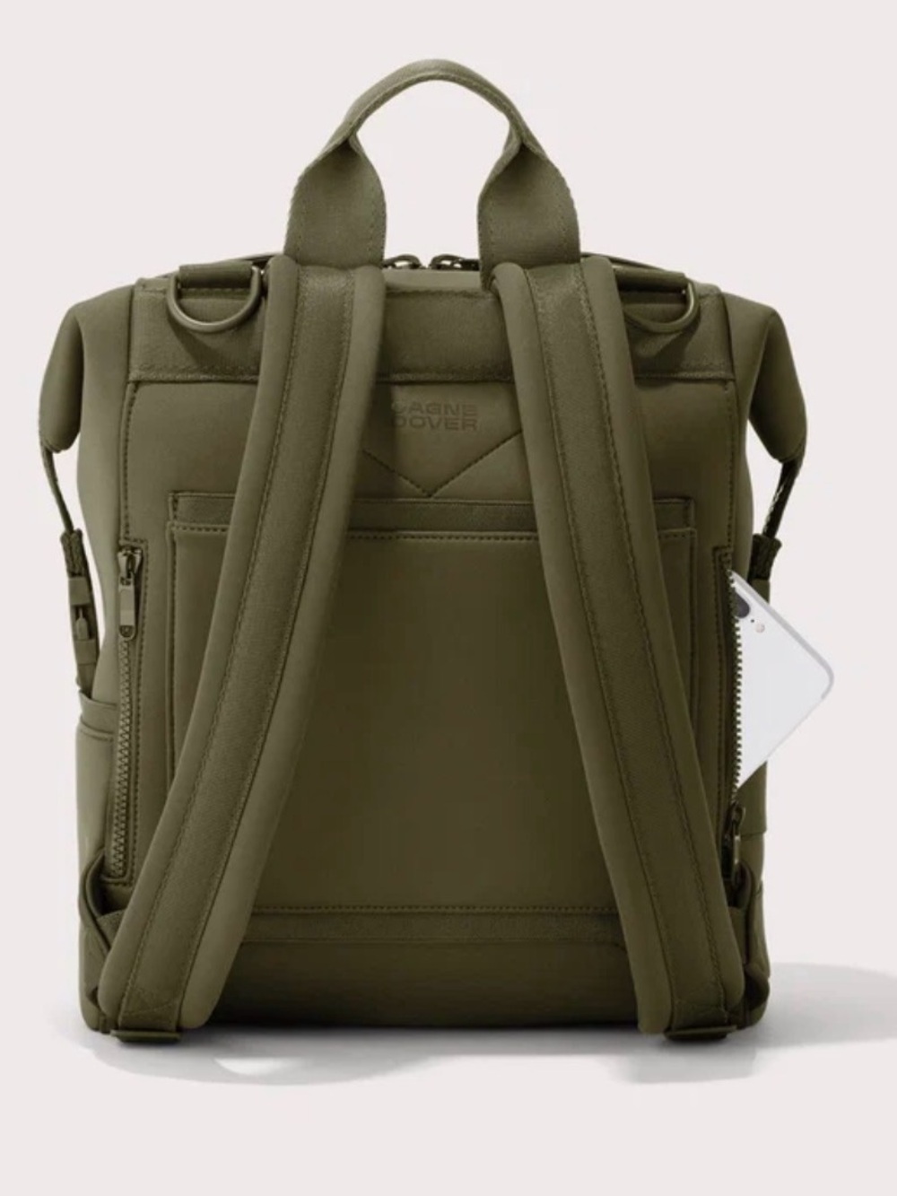 NWT DAGNE DOVER-INDI NEOPRENE DIAPER BACKPACK | Dark Moss | Medium - Picture 2 of 10